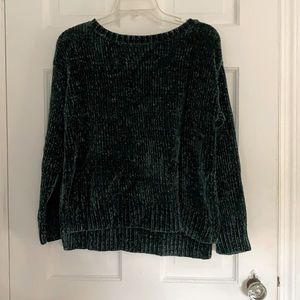 Jones Studio Dark green plush sweater